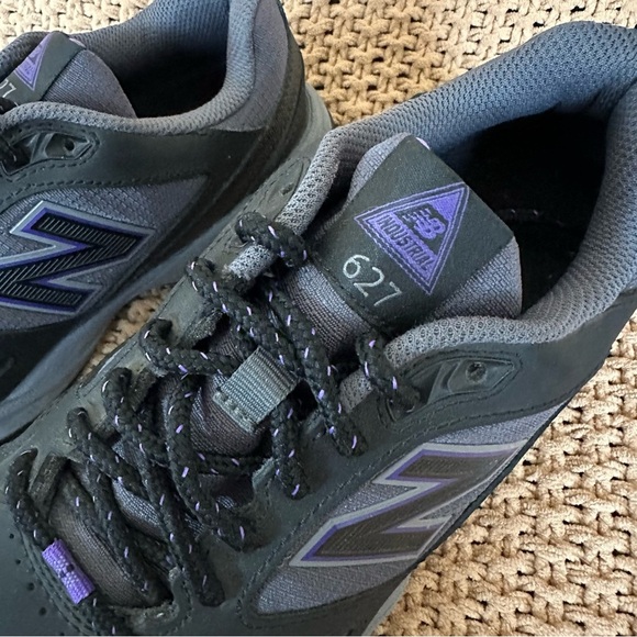 New Balance NEW 627 Women’s Black Steel Toe Sneakers Shoes Size 6.5D - Picture 4 of 12